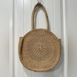 Kayu Elegant Tan Woven Tote Bag